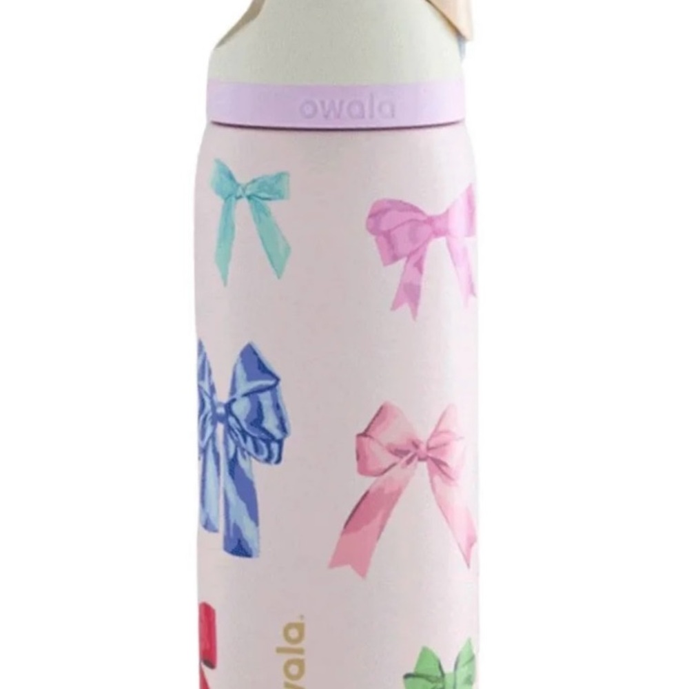 Owala Pink Bow Water Bottle